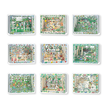 ジブリ美術館オリジナル 絵箱ポストカードセット(9枚セット)
