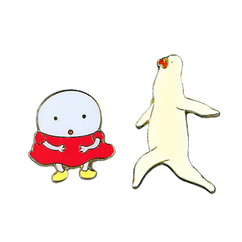 ジブリ美術館オリジナル パン種とタマゴ姫 ピンバッジセット 