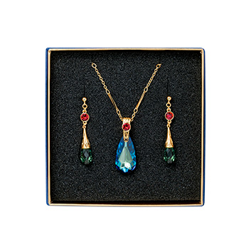 ジブリ美術館 ハウルの動く城 アクセサリーセット ピアス＆ネックレス-