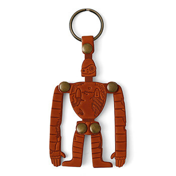 ジブリ美術館オリジナル 革製キーホルダー 「屋上ロボット兵」