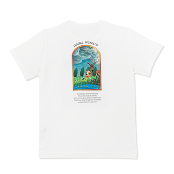 ジブリ美術館オリジナル Tシャツ あるくの大すき ホワイト