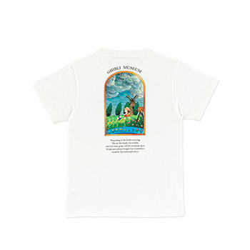 ジブリ美術館オリジナル Ｔシャツ あるくの大すき Kids ホワイト