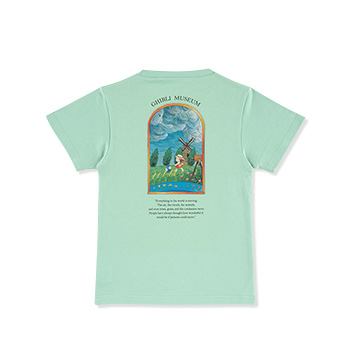 ジブリ美術館オリジナル Ｔシャツ あるくの大すき Kids グリーン