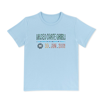 ジブリ美術館オリジナル Tシャツ  モザイク定礎 ライトブルー