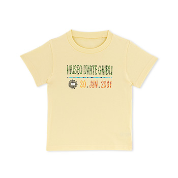 ジブリ美術館オリジナル Ｔシャツ モザイク定礎 Kids パステルイエロー