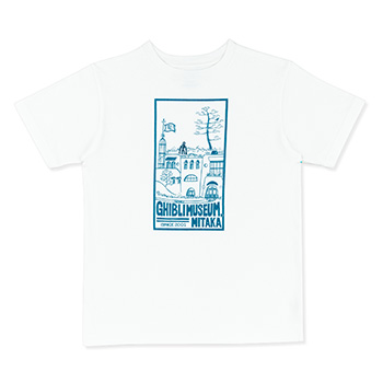 ジブリ美術館オリジナル Ｔシャツ ジブリミュージアムミタカ 白