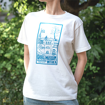 ジブリ美術館オリジナル Ｔシャツ ジブリミュージアムミタカ 白