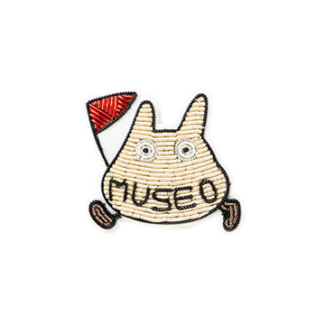 ジブリ美術館オリジナル 金属糸刺繍ブローチ MUSEOトトロ